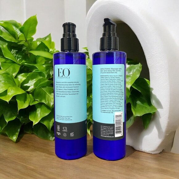 (2 Pack) EO Essential Oils - Eucalyptus & Mint with ARNICA - BODY LOTION, 8 oz - Picture 2 of 2